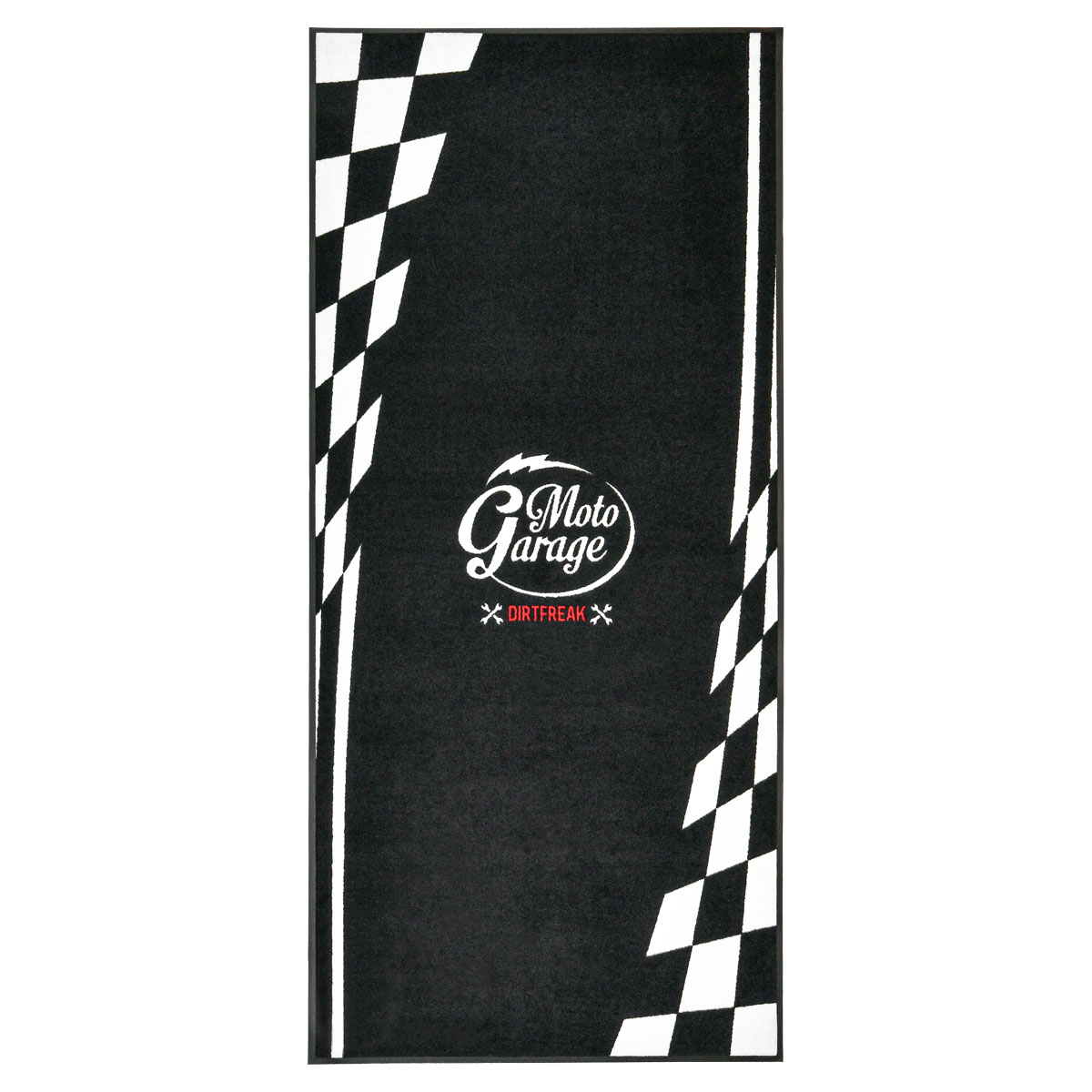 DIRTFREAK レーシングフロアマット 100x220cm DIRTFREAK チェッカー DK241-D05｜ダートフリーク　店
