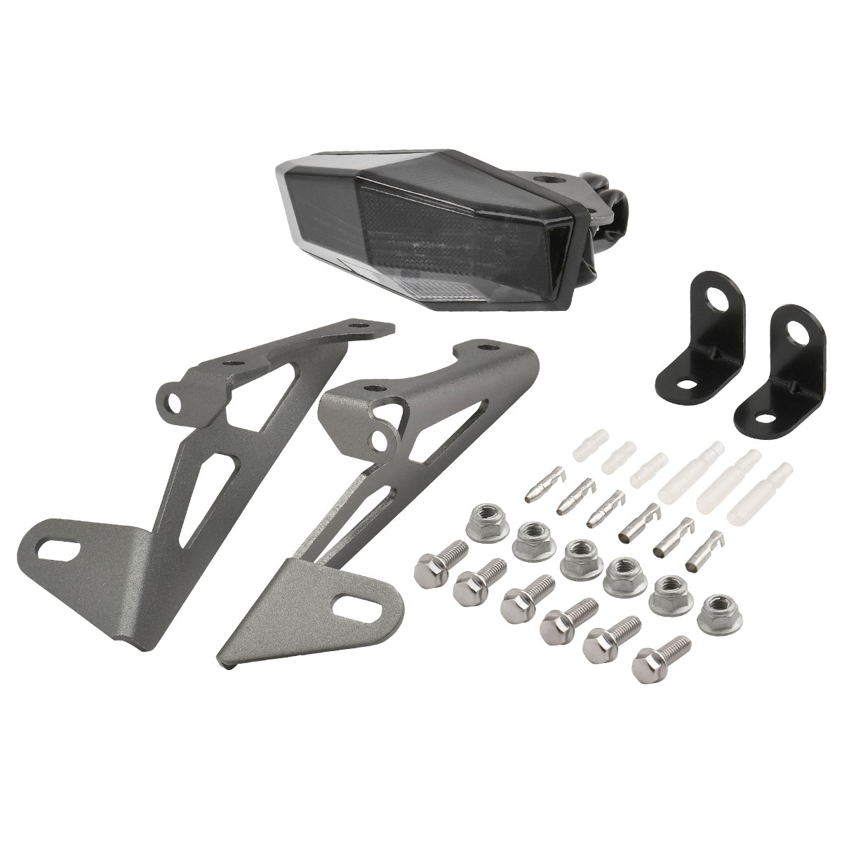 DRC WR250R 07-20 WR250X 07-17 モトレッド エッジアルミホルダーキット 専用設計 フェンダーレス 軽量化 ナンバー灯付き 8mm穴ウィンカーステー付属 スモークレンズ ダートフリーク DIRTFREAK 品番:F5836/メーカー品番:D45-18-531 8,352円
