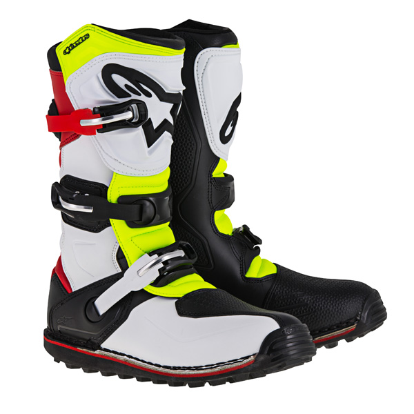 37265円 充実の品 Alpinestars TECH-T ブーツ 7 25.5cm ホワイト レッド イエローフロー ブラック