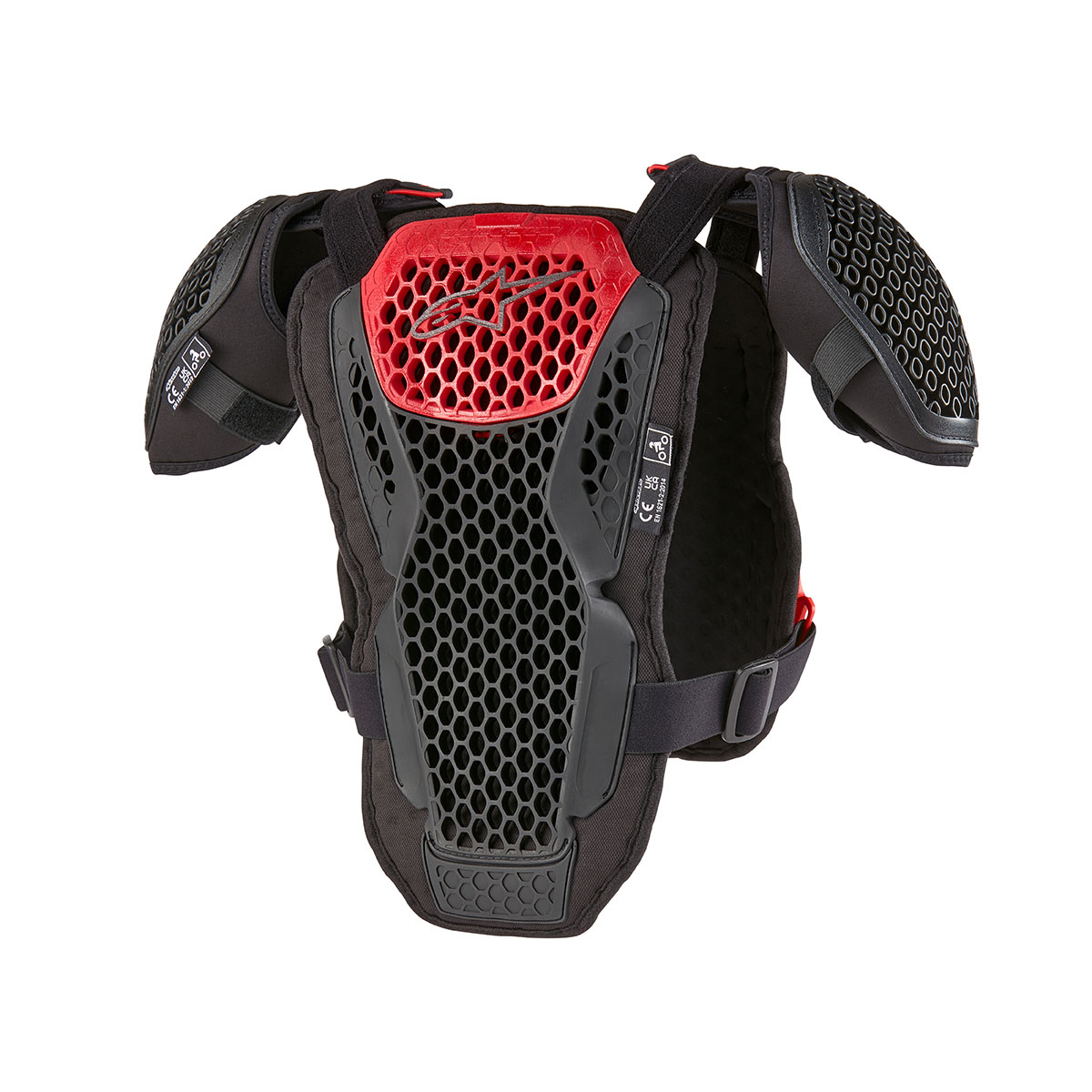 Alpinestars MX ユース(子供用) バイオニックアクション チェストプロテクター L/XLサイズ ブラック/レッド 6740424-13-L/XL｜ダートフリーク　店 11,690円