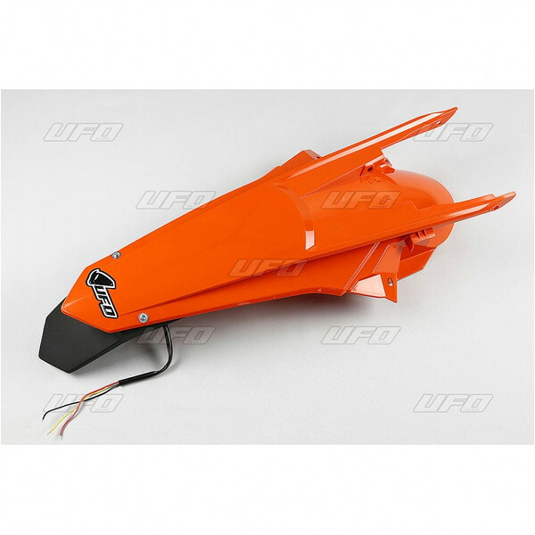 UFO KTM EXC/EXC-F 17-19 エンデューロリヤフェンダー オレンジ プラスチック外装 品番:F1469/メーカー品番:UF-4070-127