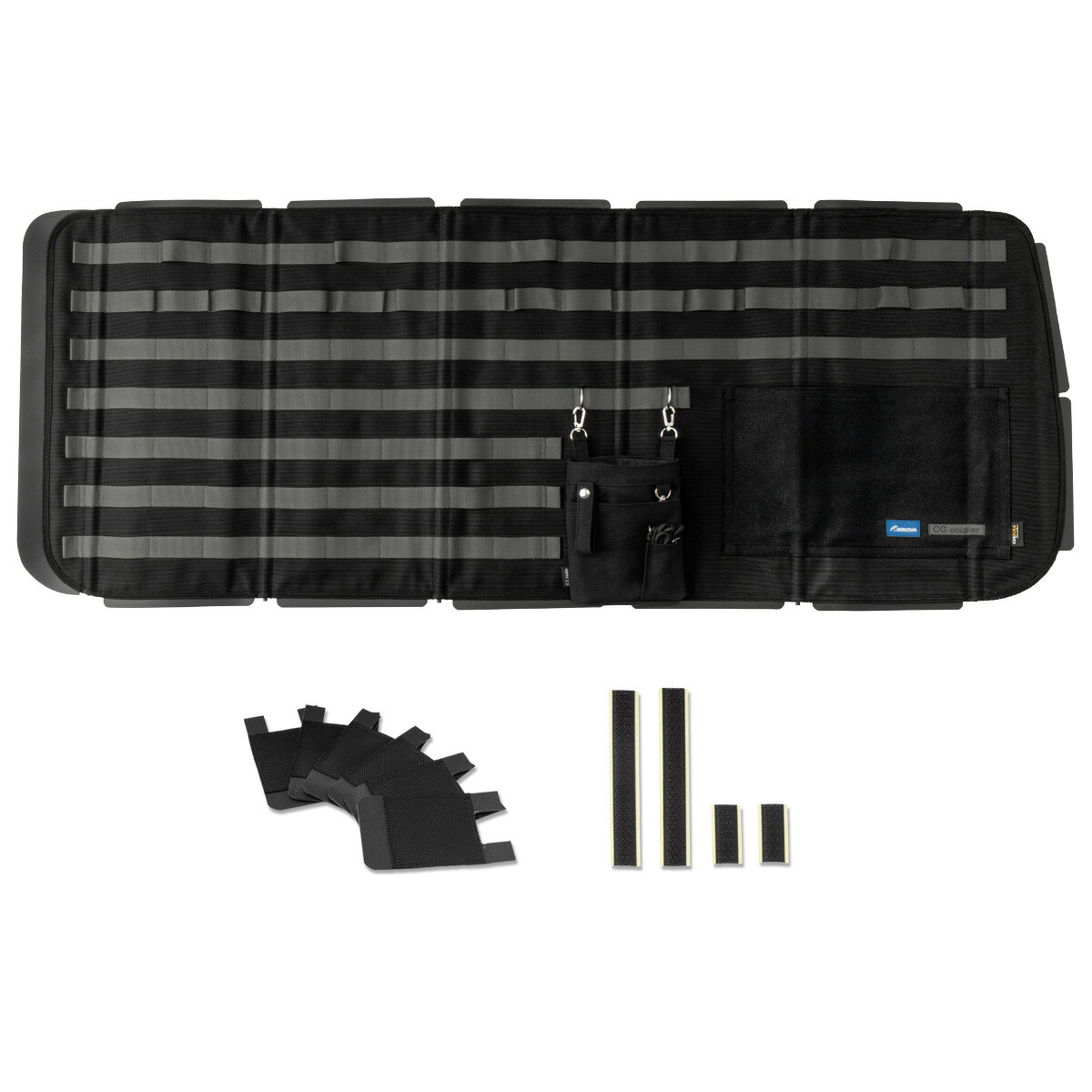 MIGRATRAIL キャラバン PREMIUM GX/GRAND PREMIUM GX 運転席側用 モールシステムシェード MIGRATRAILｘCCcoupler コラボレーションモデル 多機能シェード 加工不要 CORDURA 日本製 目隠し 収納 ミグラトレイル G4720 MT63-0011