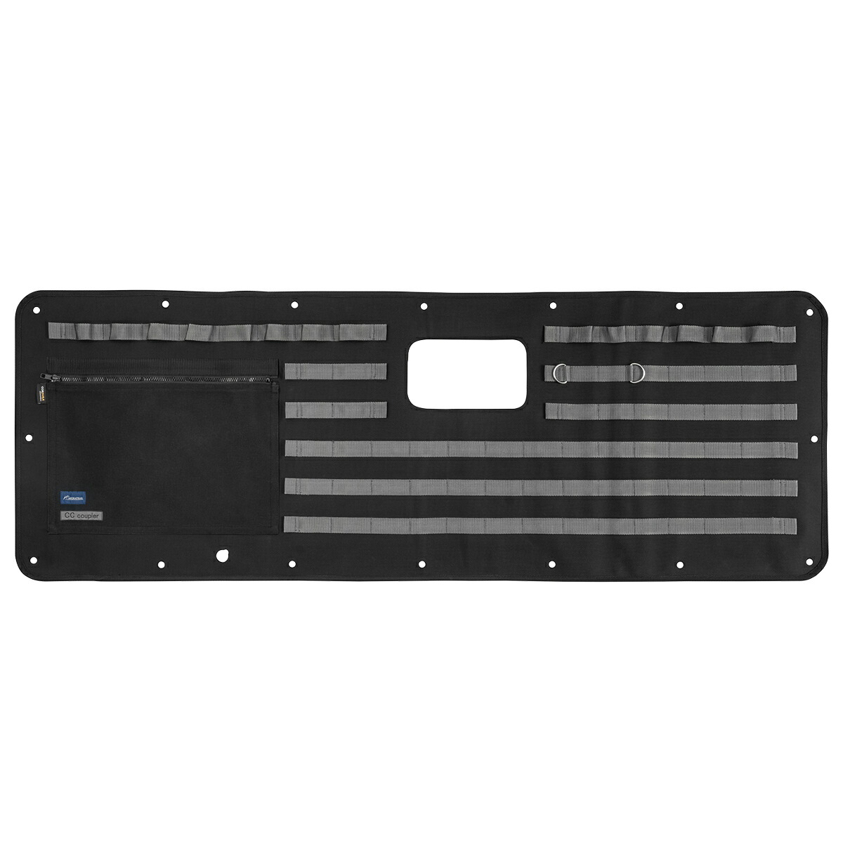 MIGRATRAIL ハイエース バン DX (標準ボディ) バックドアモールパネル MIGRATRAILｘCCcoupler ブラック/グレー 品番:D9521/メーカー品番:MT63-5001｜ダートフリーク　店 16,632円