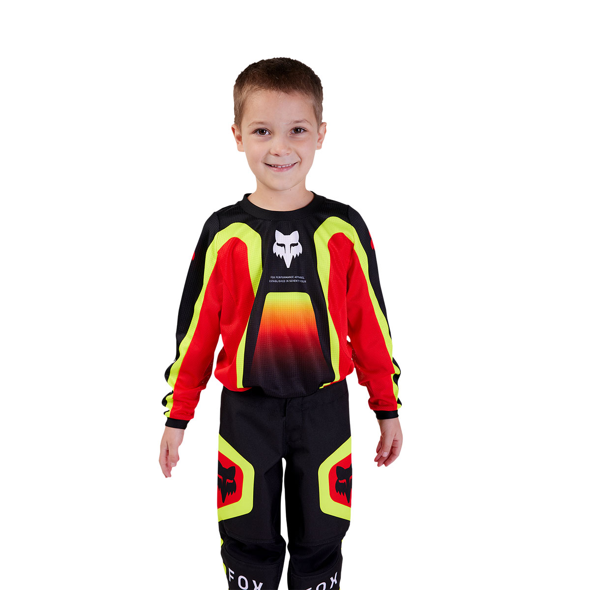 FOX MX キッズ(幼児用) 180パンツ バラスト K5 ブラック/レッド モトクロスパンツ (※パンツのみ) 31416-017-K5