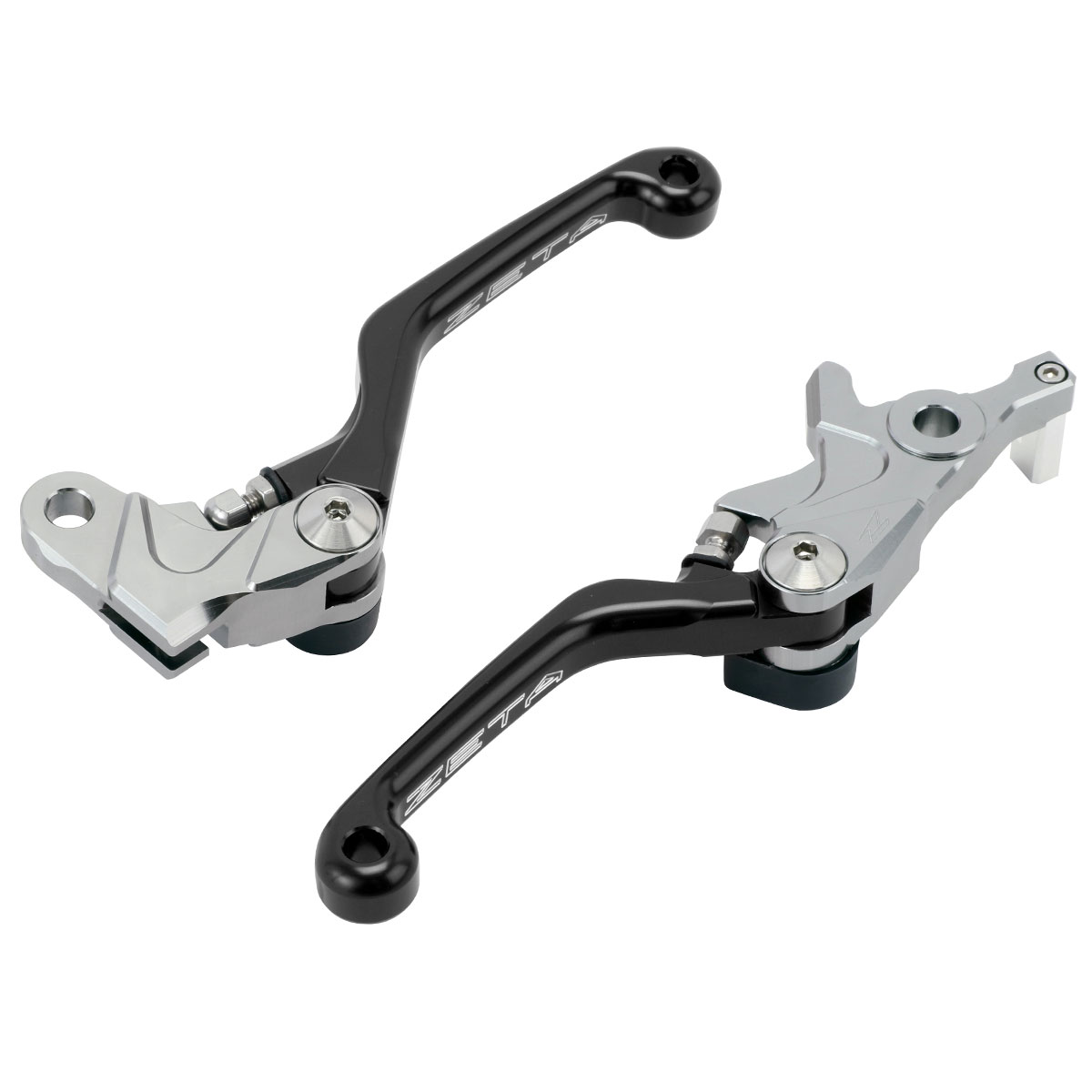 ZETA CRF250L/M/RALLY CRF250L/(S)/RALLY/RALLY(S) (MD47) CRF300L/RALLY ピボットレバーセット CP 3フィンガー ブラック 前方可倒式 レバー位置無段階調整 全面切削加工 カラーアルマイト ダートフリーク Dirtfreak 品番:F5061/メーカー品番:ZE44-5011