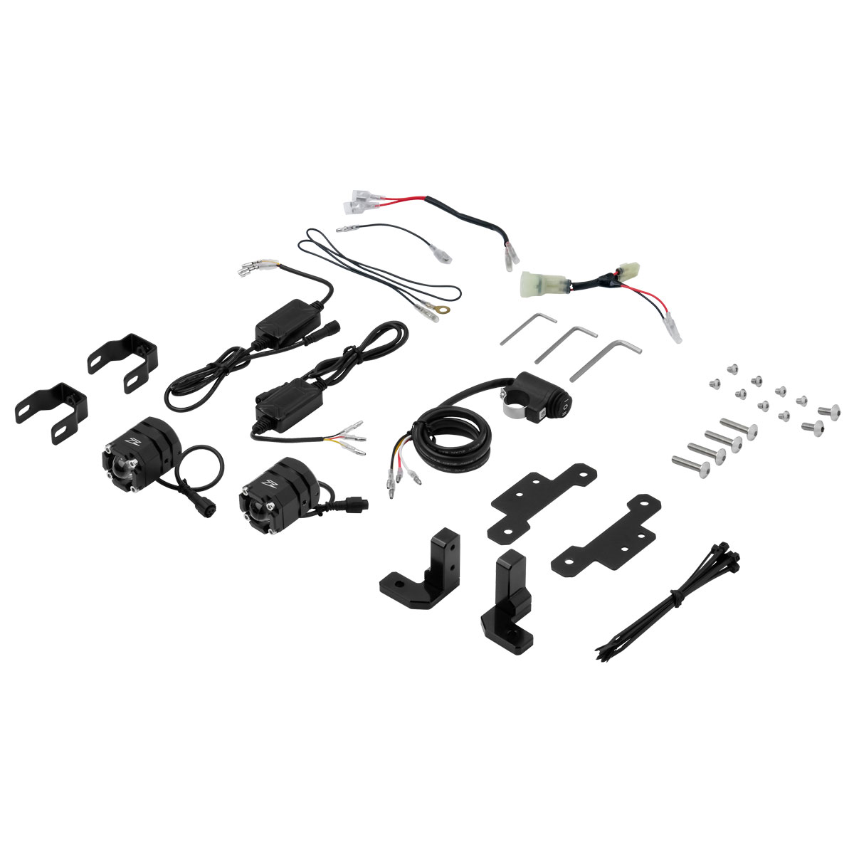 ZETA CT125 20-25(JA55 JA65) LED フォグライト アドベンチャーライド ツーリング 峠道 省電力 1500ルーメン IP66 防水 品番:F5962/メーカー品番:ZR47-0030｜ダートフリーク　店