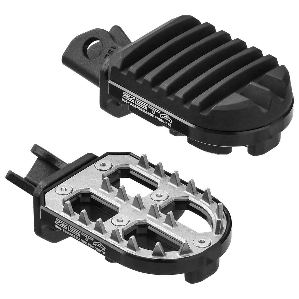 ZETA KLX230 20-25 KLX230S 22-25 KLX230SHERPA 25-26 KLX230SM 23-25 KLX23 アドベンチャーフットペグ ブラック 品番:G6321/メーカー品番:ZE93-0190
