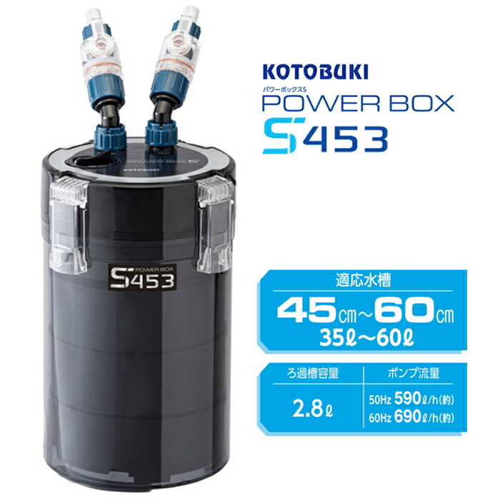 楽天市場】コトブキ パワーボックスS453 適応水槽45cm 外部式