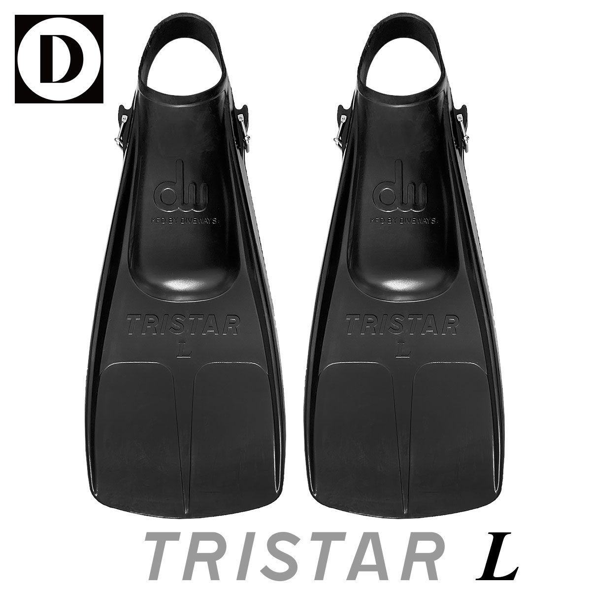 Diveways ダイブウェイズ TRISTAR L トライスターエル トライスターＬ フィン ダイビング ゴム ストラップ スキューバダイビング 40-037 日本製 ダイブウエイズ
