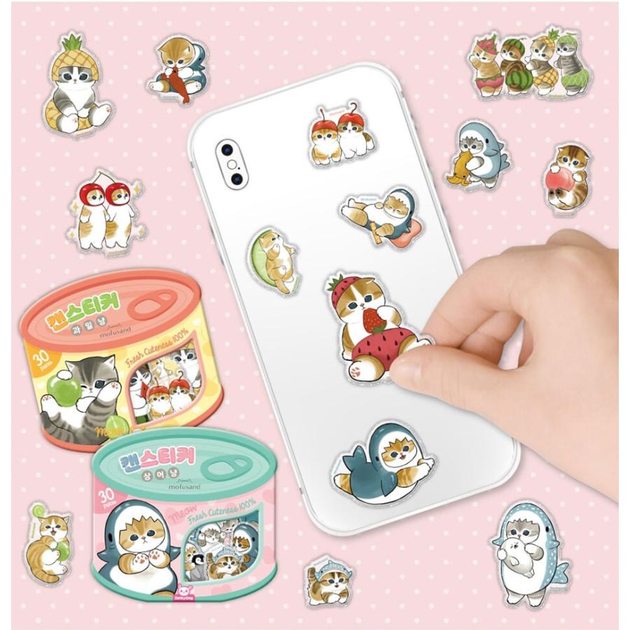 入荷済み/2種類】正規品 韓国 限定 mofusand モフサンド シール 銀箔
