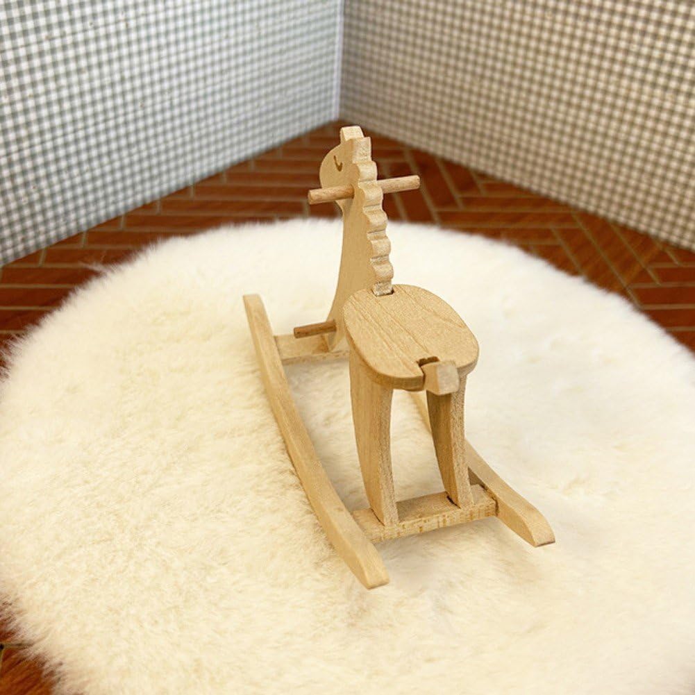 楽天市場】90000272（1点）ミニチュア木馬 - 小さな木製ロッキング