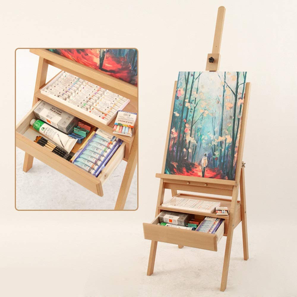 楽天市場】【中古】イーゼル 木製 屋内用 ブラウン 幅70cm 室内 画材