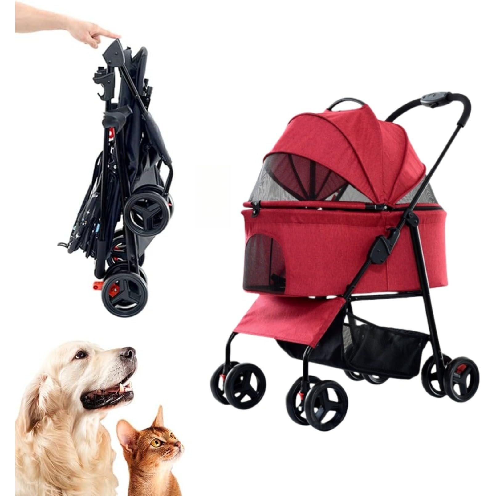 楽天市場】BriSunshine ペットカート 中型犬 分離型 ペットバギー 犬用