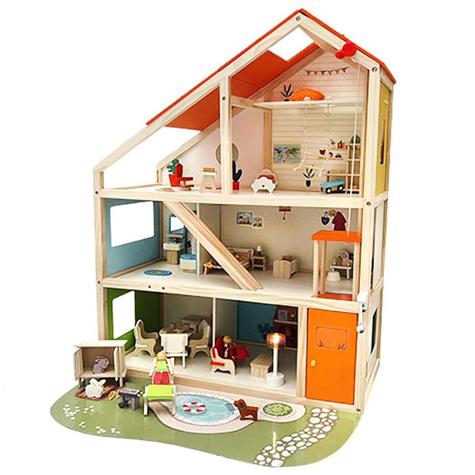 楽天市場】【KidKraft】大型ドールハウス Abbey Manor DOLL