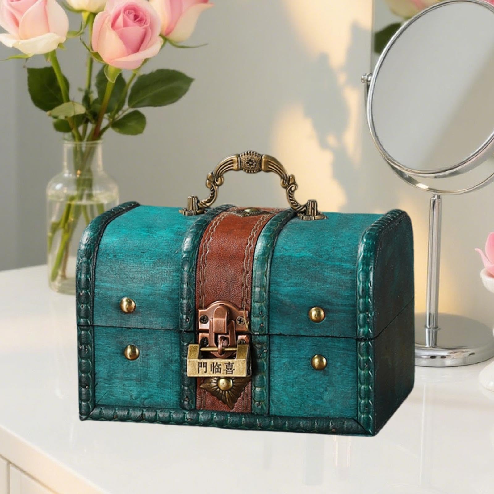 楽天市場】【15%OFFクーポン対象品】螺鈿細工木製宝箱 W28×H19