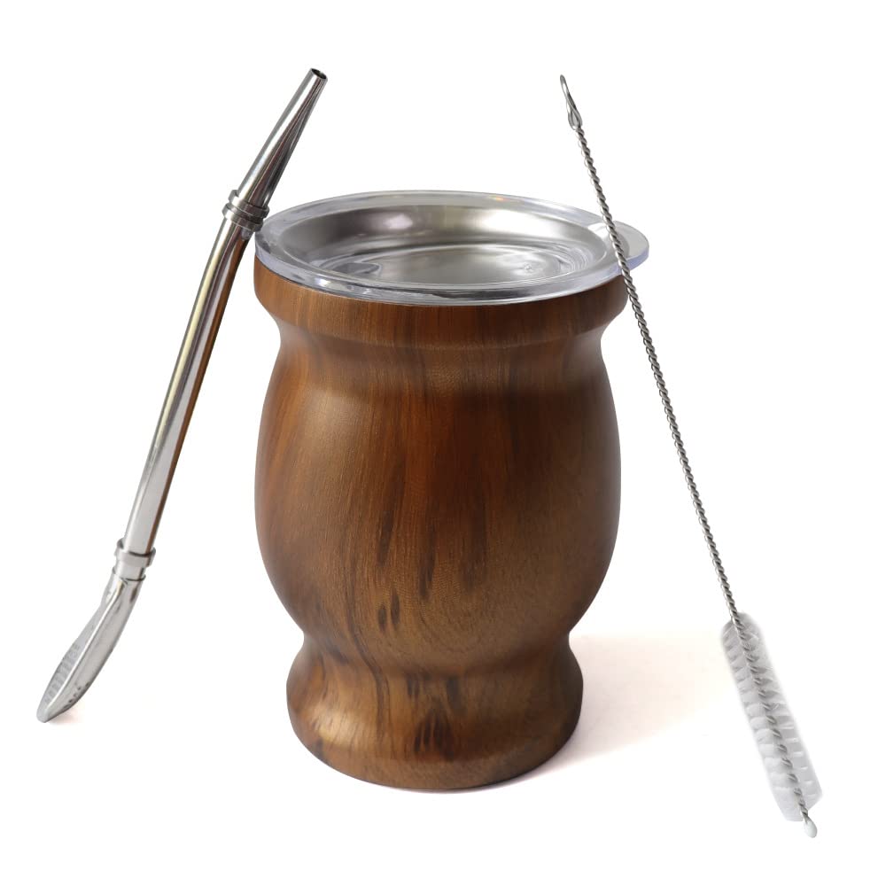 パラグアイ製 マテ茶器・ボンビーリャ付き パラグアイ製 マテ茶器・ボンビーリャ付き パラグアイの素敵な