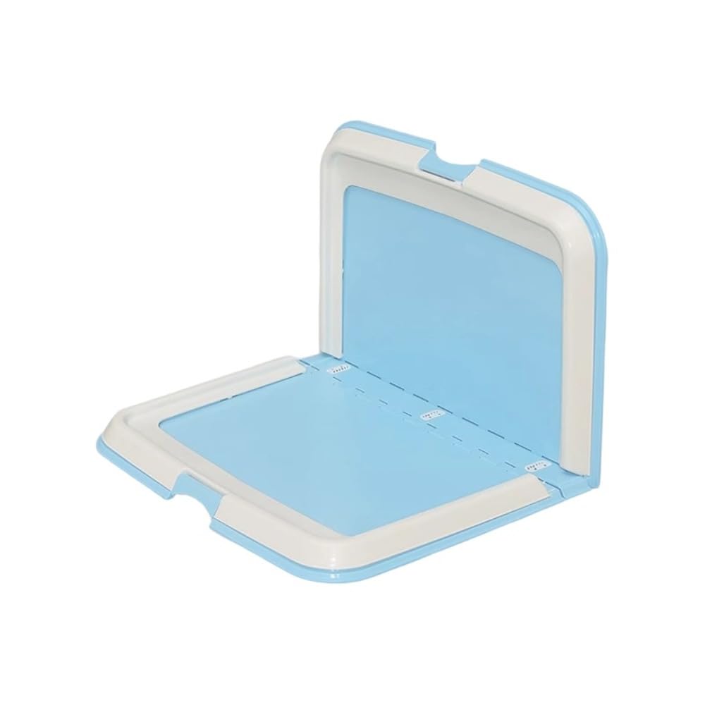 折りたたみ式室内用便器お盆。お取りつくろうが飾り気の無いなひな型。防滴遣りかた。屋内外での当て嵌めるに至適。 (青み)