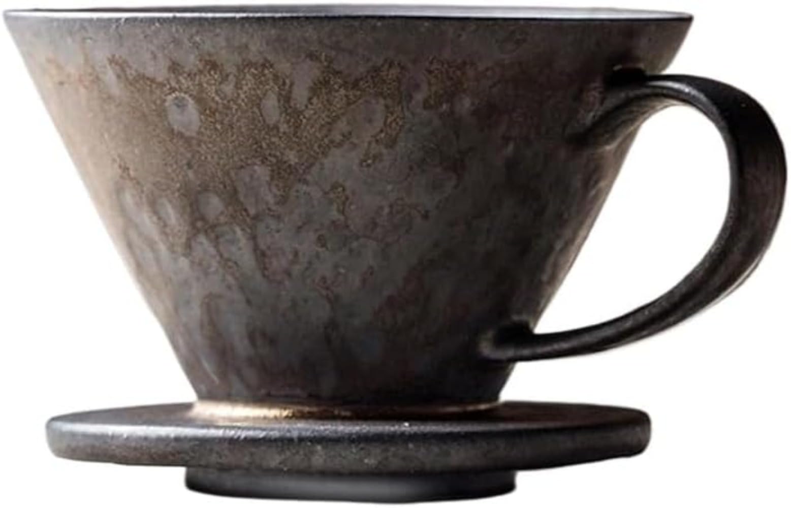 コーヒー ドリッパー サーバー セット 陶器 美濃焼風 磁器 ハンドドリップ コーヒー フィルター 1～2人用 円錐型 450ml コーヒー用品 コーヒーサーバー セット 窯変 釉薬 おしゃれ レトロ モダン ヴィンテージ コーヒー器具 ギ｜Disport 店