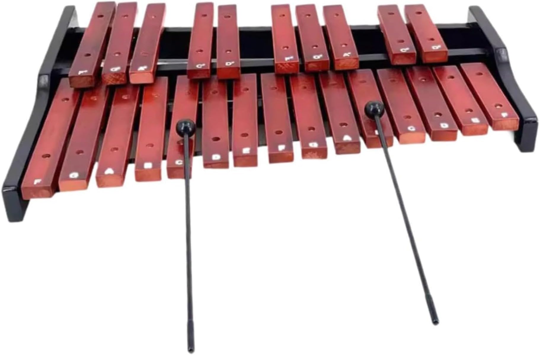 卓上木琴 25音 マホガニー製 シロフォン 音楽教育 楽器玩具 打楽器 音育 知育玩具 子供 練習 演奏 おもちゃ コンパクト 持ち運び ケース付き 鍵盤楽器 音楽ギフト プレゼント 贈り物｜Disport 店