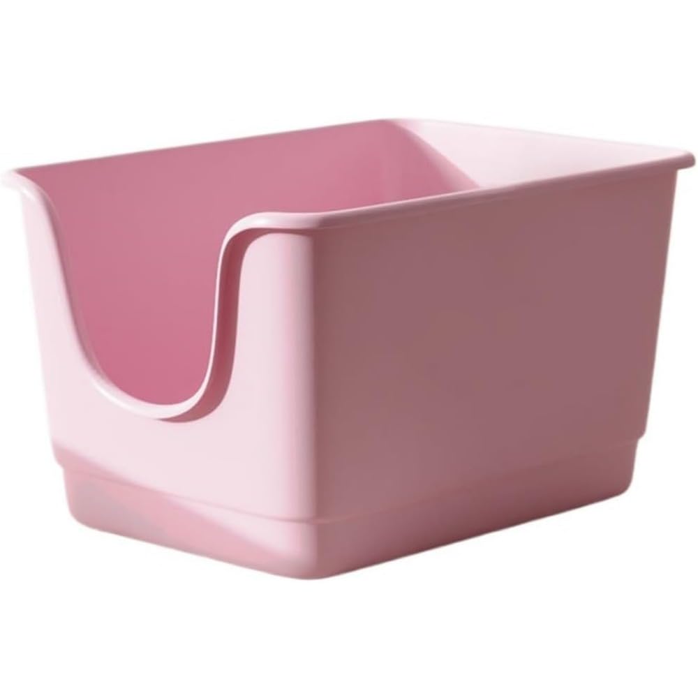 猫トイレ 大型 オープンタイプ 飛散防止 ハイタイプ 60cm 猫用トイレ本体 掃除しやすい シンプル 一体成型 丈夫 高耐久 幼猫 成猫 シニア猫 猫砂 飛び散り軽減 深型 スコップ付き ペットトイレ ネコトイレ 快適 多目的ポット｜Disport 店
