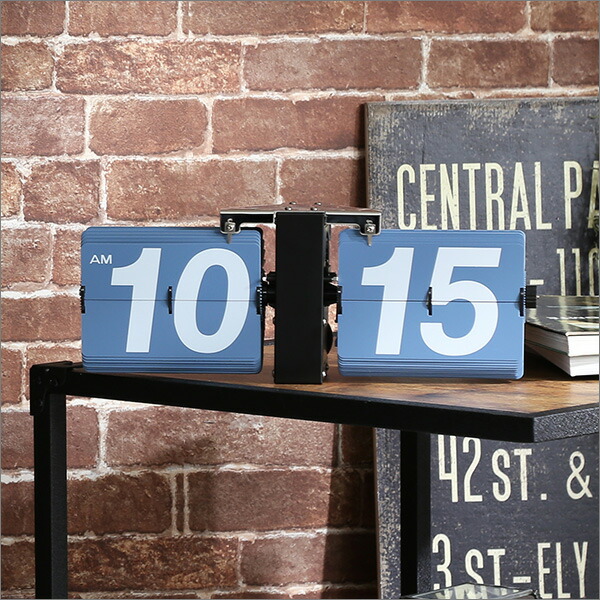 楽天市場】特大 フリップ時計 【 EM-F018-W 】ホワイト 白 掛置兼用