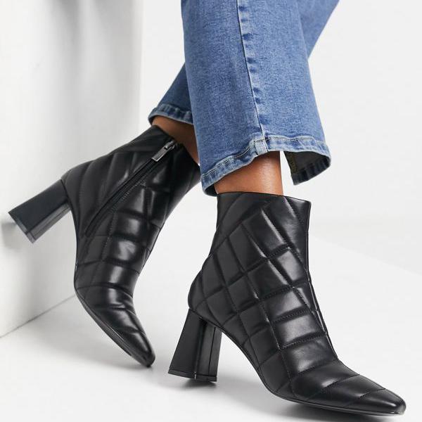 最安値挑戦 楽天市場 ストラディヴァリウス Stradivarius ストラディバリウスキルトディテールヒールブーツブラック 靴 レディース 女性 インポートブランド 小さいサイズから大きいサイズまで セレクトショップ Diva Closet 最安値に挑戦 Southseasenterprisesltd Com