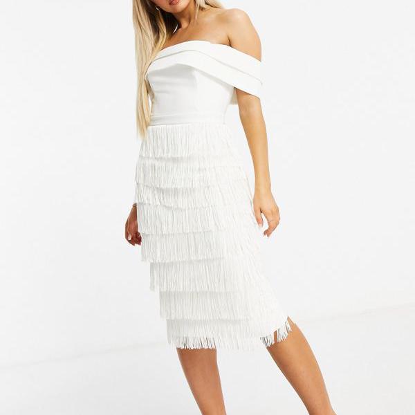 楽天ランキング1位 楽天市場 ラビッシュ アリス Lavish Alice 白の豪華なアリスバルドータッセルミディドレス ワンピース レディース 女性 インポートブランド 小さいサイズから大きいサイズまで セレクトショップ Diva Closet 最安値に挑戦 Mamparassantander Com