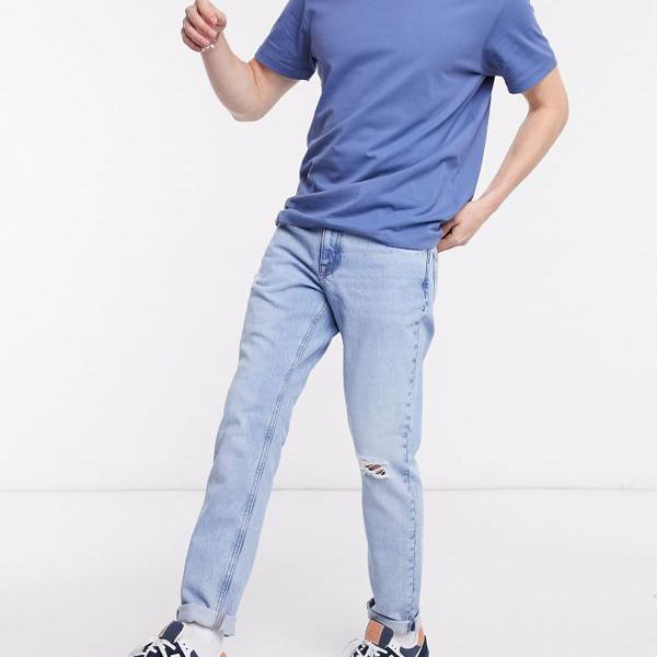 100 の保証 エイソス Asos Asos Asos Designスリムジーンズ ミッドストーンウォッシュブルー 擦り傷あり パンツ ボトム メンズ 男性 インポートブランド 小さいサイズから大きいサイズまで 楽天ランキング1位 Ambassade Mauritanie Rabat Net