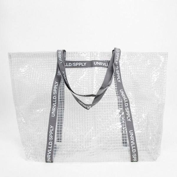 値下げ インポートブランド 男性 メンズ バック Unrvlldsupply特大トートバッグ 透明プラスチック製 Asos Asos Asos エイソス As Qbdworks Com