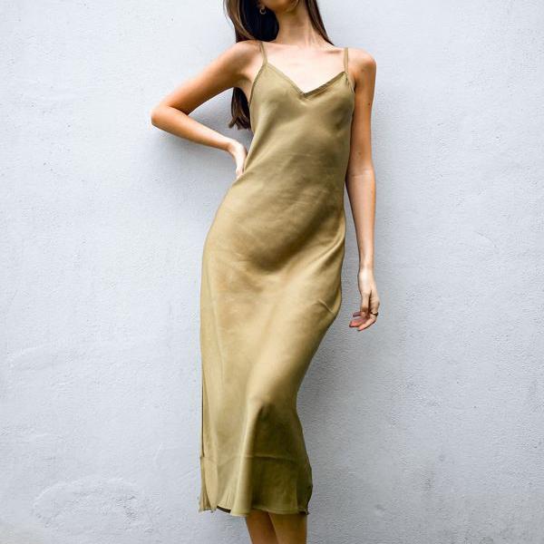 Seal限定商品 楽天市場 オールセインツ Allsaints Allsaintstierneyスリップドレスグリーン ワンピース レディース 女性 インポートブランド 小さいサイズから大きいサイズまで セレクトショップ Diva Closet 限定製作 Mamparassantander Com