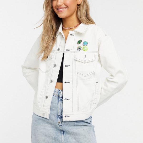 クイックシルバー Quiksilver Quiksilver レディース ホワイトのクイックシルバーワーカーデニムジャケット アウター アウター レディース 女性 インポートブランド 小さいサイズから大きいサイズまで セレクトショップ Diva Closet京都のセレクトショップdivacloset