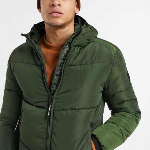 21福袋 コート ジャケット カーキ色のマーシャルアーティストパニナロパッド入りジャケット Artist Marshall マーシャルアーティスト アウター カジュアル 50代 40代 30代 代 小さいサイズから大きいサイズまで インポートブランド 男性 メンズ Kapili Na Com