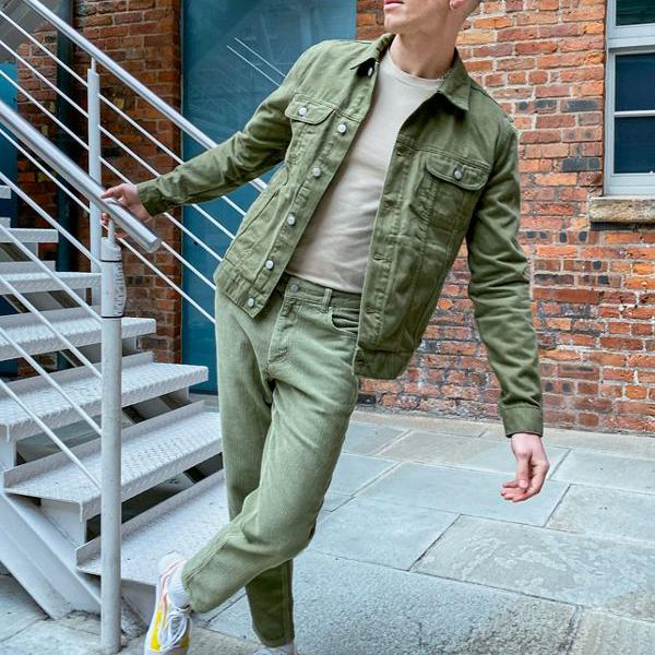 工場直送 エイソス Asos Asos Asosdesignレギュラーデニムジャケットカーキ アウター メンズ 男性 インポートブランド 小さいサイズから大きいサイズまで 初回限定 Zistabzar Com