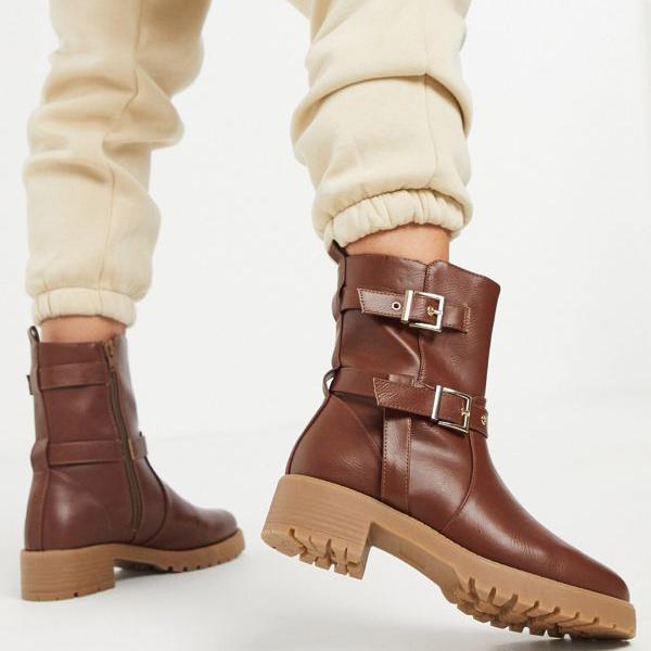 海外最新 エイソス Asos Asos Asos Designashaは茶色のトラック運転手ブーツを引っ張る 靴 レディース 女性 インポートブランド 小さいサイズから大きいサイズまで 代 30代 40代 50代 セレクトショップ Diva Closet 激安の Www Td Com Eg