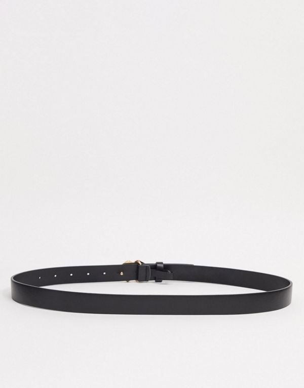 楽天市場 エイソス Asos Asos Asos Designスキニーベルト ブラックフェイクレザー ダブル六角形ゴールドバックル ベルト メンズ 男性 インポートブランド 代 30代 40代 50代 カジュアル セレクトショップ Diva Closet