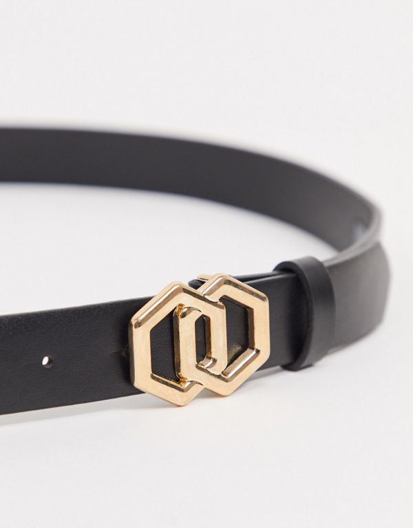 楽天市場 エイソス Asos Asos Asos Designスキニーベルト ブラックフェイクレザー ダブル六角形ゴールドバックル ベルト メンズ 男性 インポートブランド 代 30代 40代 50代 カジュアル セレクトショップ Diva Closet