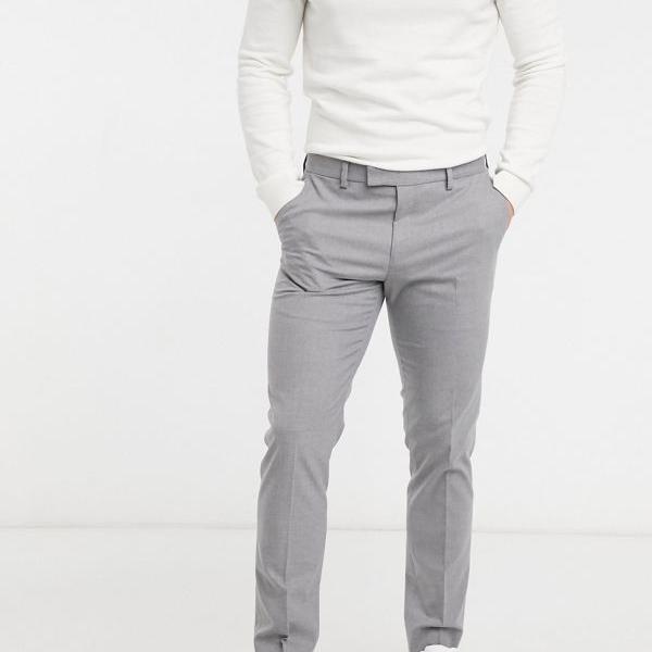 海外最新 リバーアイランド River Island River Island グレーのリバーアイランドスキニーパンツ パンツ ボトム メンズ 男性 インポートブランド 小さいサイズから大きいサイズまで セレクトショップ Diva Closet 日本産 Hillcrestcare Org