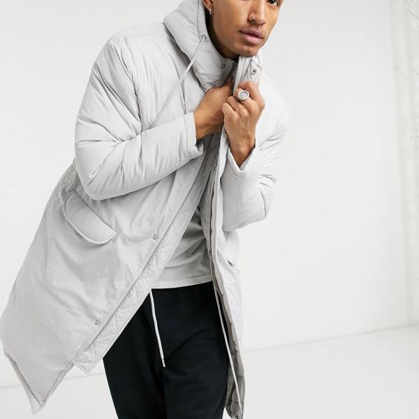 初回限定 楽天市場 エイソス Asos Asos Asosdesignフグパーカージャケットグレー アウター メンズ 男性 インポートブランド 小さいサイズから大きいサイズまで セレクトショップ Diva Closet 公式 Propertyingrenada Com