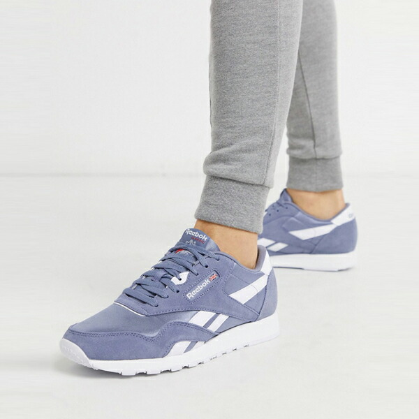 reebok classic nylon purple