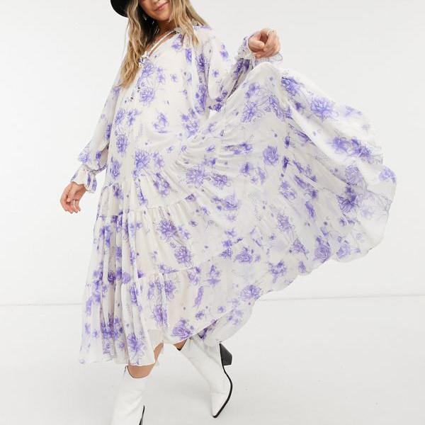 超激安 フリーピープル Free People フリーピープルフィーリンググルーヴィーフローラルプリントマキシドレスクリーム ワンピース レディース 女性 インポートブランド 小さいサイズから大きいサイズまで 人気絶頂 Postakosoves Com