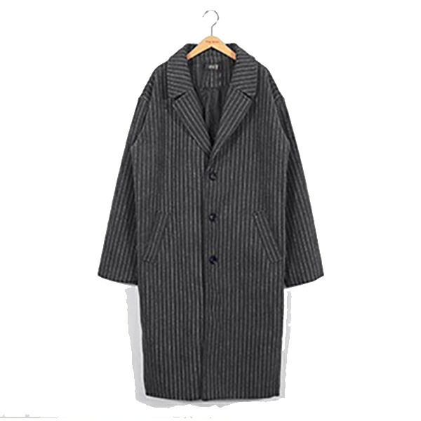 メンズ トレンチコート アウター ロング ストライプ トレンチ 上着 アウター ジャケット シングルブレスト オーバーコート コート メンズ ジャケット アウター メンズ 大きいサイズ インポート 20代 30代 40代 ファッション コーディネート オシャレ カジュアル DIVAセレクト