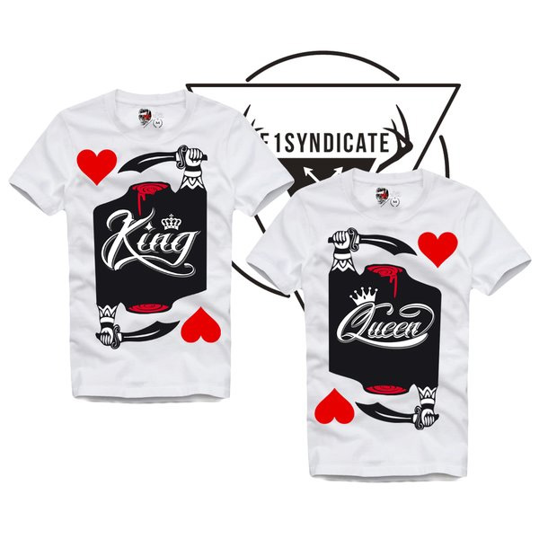 【楽天市場】E1SYNDICATE（イーワンシンジケート）KING & QUEEN Tシャツ 20代 30代 ファッション コーディネート