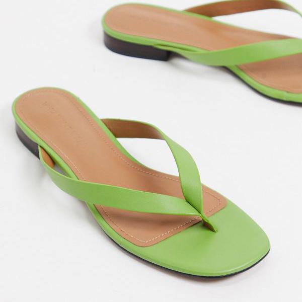 公式店舗 グリーンレザーのカリトートングフラットサンダルを履くもの 靴 レディース 女性 インポートブランド 小さいサイズから大きいサイズまで 国内最安値 Www Caymanislandsrealty Com