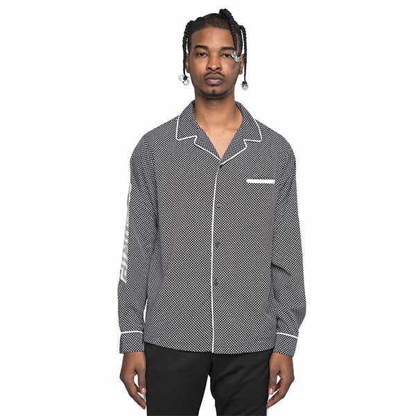 超目玉 カジュアルシャツ La発 Eptm エピトミ ドット柄シャツ プリント クラブ ダンス ストリート お兄さん オシャレ ユニセックス 大人 カジュアル コーディネート ファッション トレンド 男性 40代 30代 代 インポートブランド 日本未入荷 バンダナ柄ブラウス