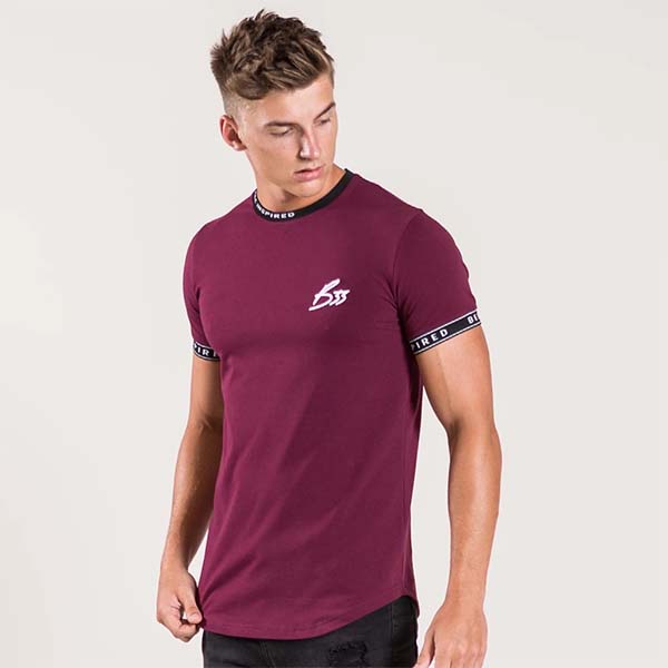 100 品質保証 Tシャツ カットソー ワインレッド バーガンディー Tシャツ ロゴ Clothing ビーインスパイアードクロージング Inspired Bee トップス 高身長 京都のセレクトショップdivacloset 小さいサイズあり フェス ジム 40代 30代 代 インポートブランド 日本未