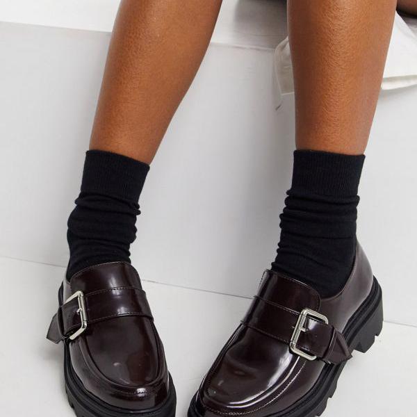 楽天カード分割 楽天市場 エイソス Asos Asos Asosdesignマヒブルゴーニュの分厚いローファー 靴 レディース 女性 インポートブランド 小さいサイズから大きいサイズまで セレクトショップ Diva Closet 50 Off Www Consulacam Marseille Fr