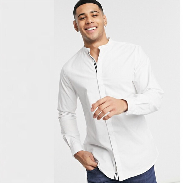 お手軽価格で贈りやすい 白 オックスフォードシャツ フィット スリム リバーアイランド トップス トレンド インポート トレンド オシャレ コーディネート小さいサイズから大きいサイズまで ファッション 40代 30代 代 メンズ As Socks Studio Com