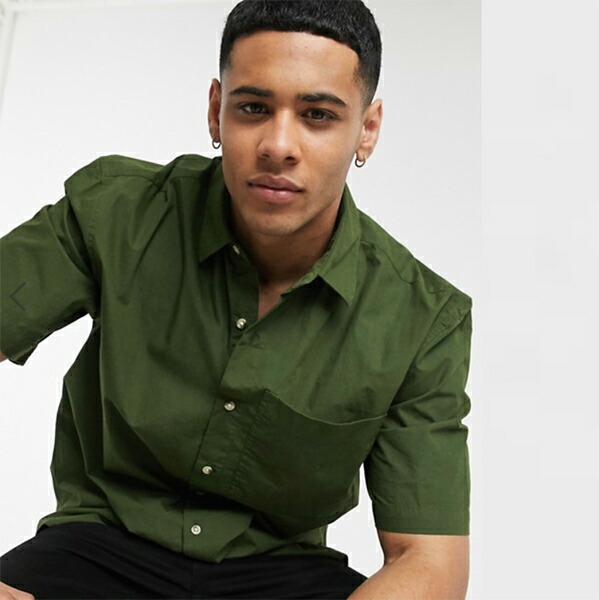 新しく着き ファッション 40代 30代 代 メンズ トップス シャツ 特大 半袖 トップマン カーキ コーディネート小さいサイズから大きいサイズまで トレンド インポート トレンド オシャレ As Www Satiscan Com
