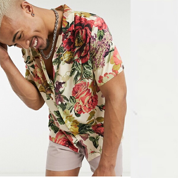 予約販売品 楽天市場 大規模 エクリュ フローラル Asos Design レギュラー リバー シャツ 代 30代 40代 ファッション コーディネート 小さいサイズから大きいサイズまで オシャレ トレンド インポート トレンド セレクトショップ Diva Closet 期間限定送料無料