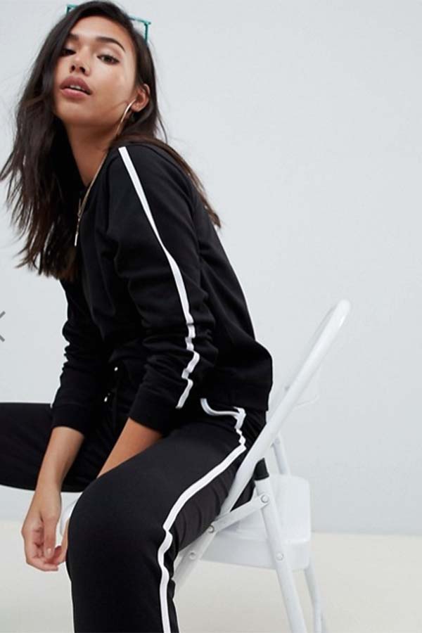 楽天市場 Asos エイソス トラックスーツ スウェット コントラスト バインディング付き ネクタイ ベーシック ジョガー 大人カジュアル レディース セットアップ スウェット インポート ブランド セレクトショップ Diva Closet